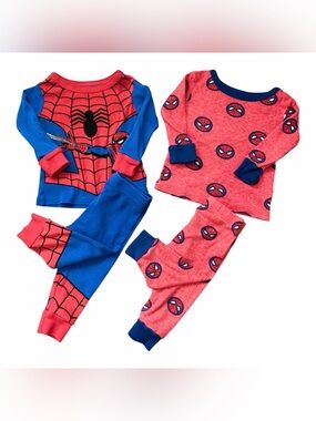 Boys Marvel Spider-Man Pyjamas Set 2-Pack Size 12m